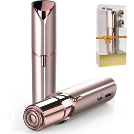 Facial flawless Hair Remove as Mother's Day Gifts(with 2 x Replacement Heads), Face Shaver for Women, Best Touch Hair Removal Device, Electric Upper Lip/Chin Razors for Women - Colour: Rose Gold Facial Hair Remover