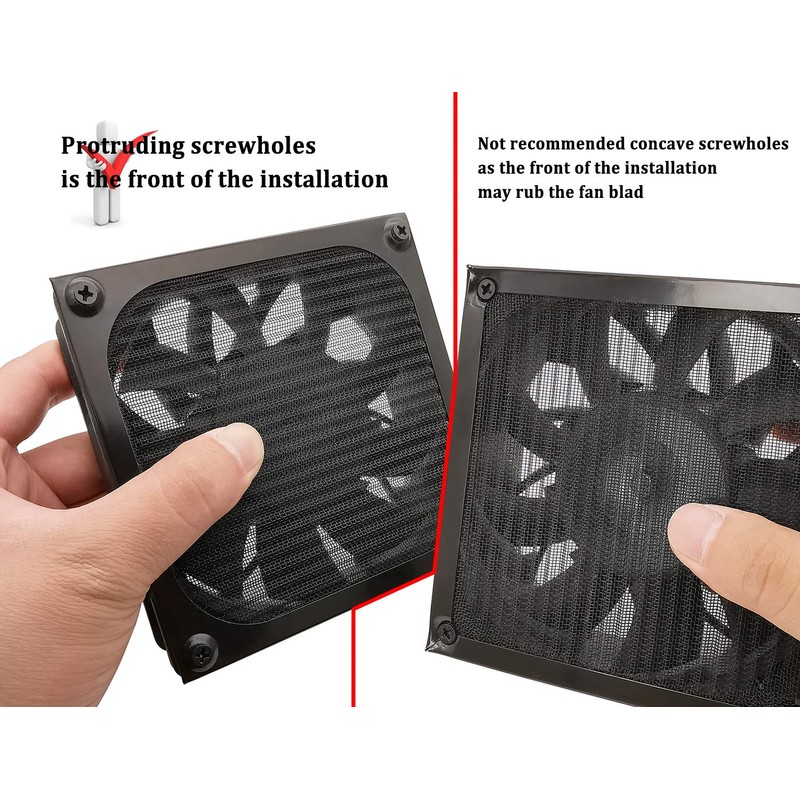 Parrillas de filtro de ventilador de computadora de 120 mm
