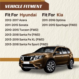 Chassora K750603 2PC Rear Stabilizer Sway Bar End Link for Kia 2011 2012 2013 2014 2015 2016 Optima, 11-15 Sportage, for Hyundai 10-15 Tucson 12-2017 Azera, 11-15 Sonata, 13-2019 Santa Fe XL/Sport