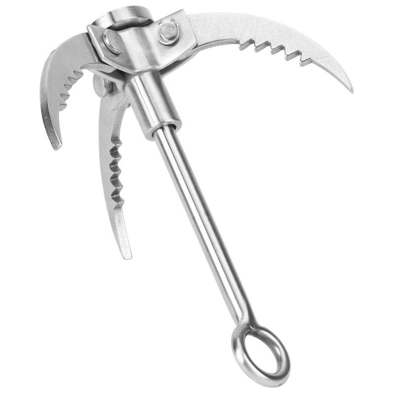 Grappling Hook, Grapple Hook Stainless Steel Claw Carabiner Stainless Steel