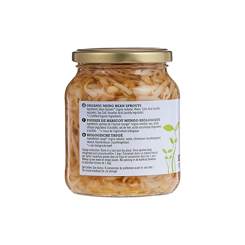 Biona Organic Bean Sprouts - in Glass Jar 330g