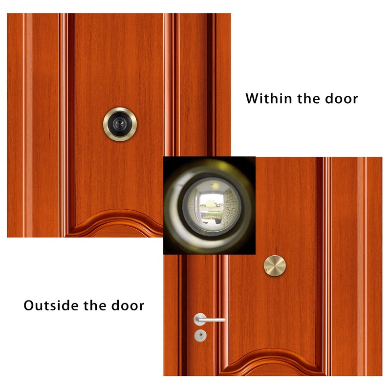 Sumnacon Safety Door Viewer,Solid Brass 220-degree Door Viewer/Peephole with Heavy