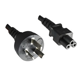 Power cable 1.80 m UL/ARG 37/YC Argentina 3 Pin IEC 320 EN 60320 °C5 (Black)