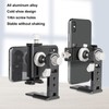 Phone Tripod Mount with Cold Shoe 1/4in Screw Hole Expandable