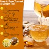 50 Premium Turmeric, Ginger, Cinnamon Blend Tea Bags, 100% Natural