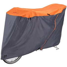 Kawasumi Seisakusyo KW-388AS/OR Bicycle Cycle Cover (Fastener for Assist Cars) L Size Orange/Gray