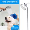 Dog Shower Attachment,Shower Head Sprayer Attachment with ON/OFF Shower Head,