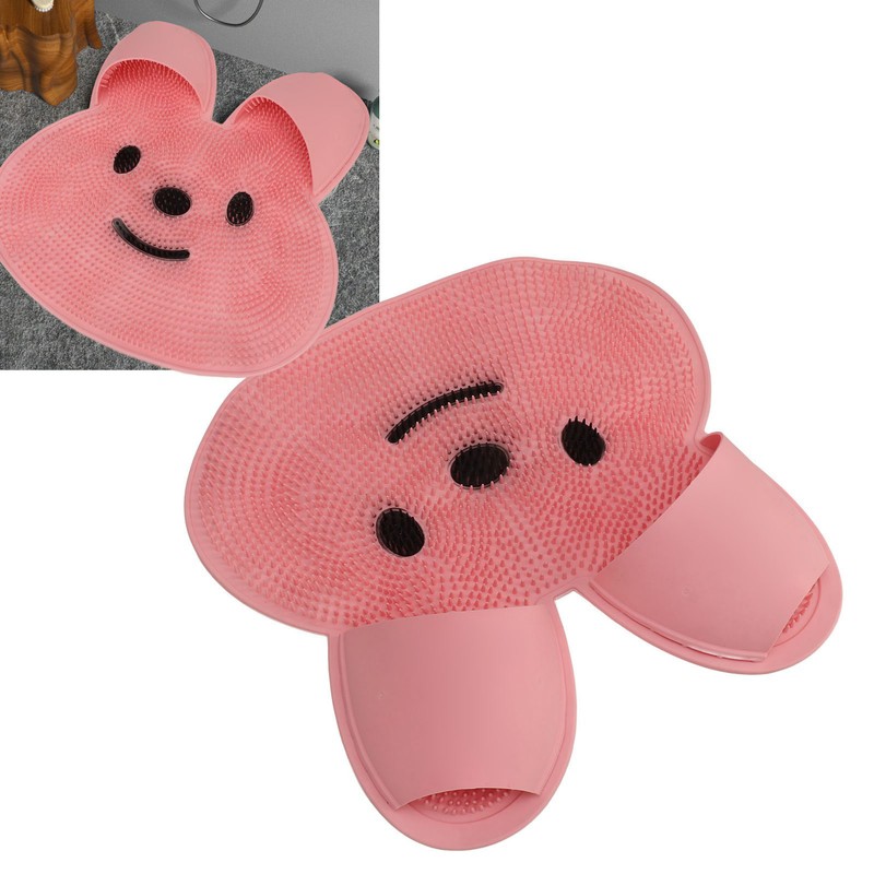 Foot Scrubber Mat Silicone Anti Slip Relieve Fatigue Remove Dead