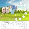 AZHZOLSK Clothes Drying Racks Outdoor, Updated Version,Stainless Steel Laundry Drying