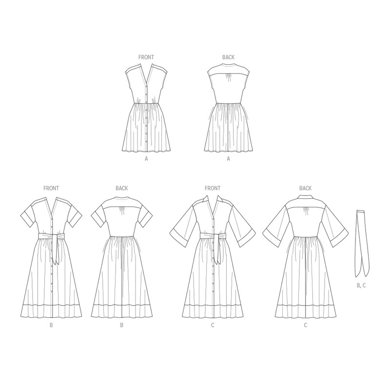 MCCALLS Sewing Pattern M8477Y5 Misses' Shirtdresses Y5 (18-20-22-24-26)