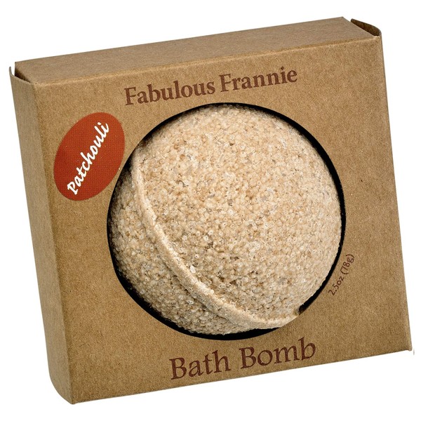 Fabulous Frannie Patchouli Natural, Handmade Bath Bomb Gift Set, Rich in Essential Oil, Mineral Salt, Coconut Oil, Witch Hazel, 2.5oz (Pack of 1)