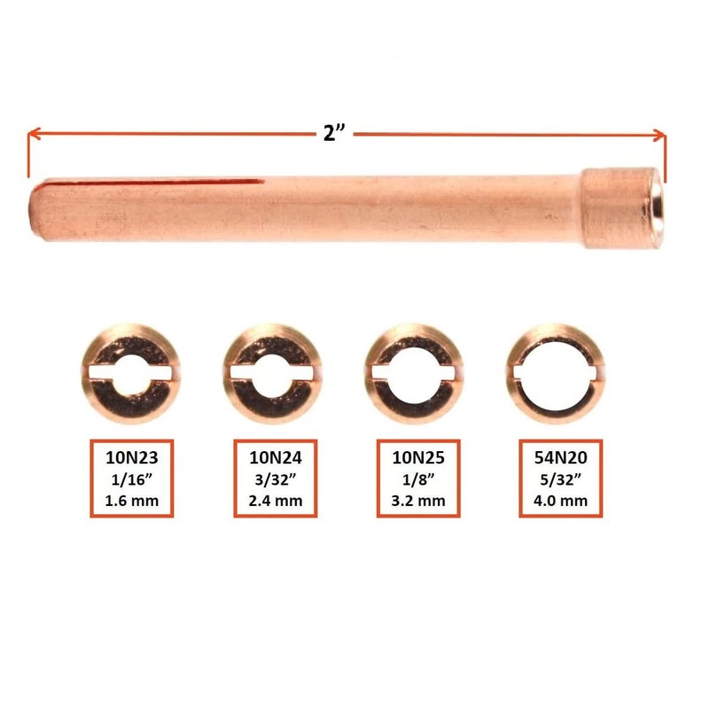 STARTECHWELD 10N25 TIG Welding Collet 1/8” Torch Collet for TIG