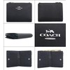 Coach FCR983 CR983 Bifold Wallet, Black, Cross-Grain, Leather, Billfold Wallet,