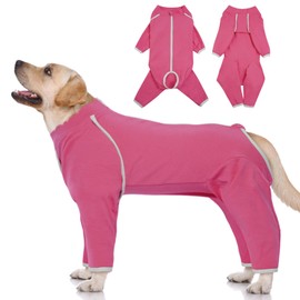 MORVIGIVE Surgical Onesie for Dogs - Rose, XLarge - Dog Surgical Recovery Suit Male, Dog Pajamas with Long Sleeves, Abdominal Wound Bandages Surgical Suit for Female Dogs Spay - Beagle, Corgi