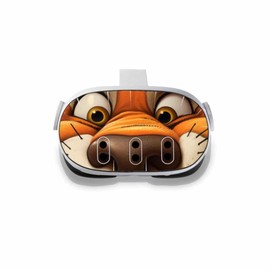 Speed Demon Skin Decal Compatible with Meta Quest 3 - Tiger Eyes - Virtual Reality Vinyl Wrap