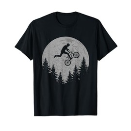 BMX Stunt Dirt Bike Moon Freestyle Rider Gift T-Shirt