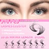 XIUSUZAKI DIY Lash Extension Kit Individual Lash Clusters Kit 280Pcs