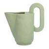 Bloomingville Modern Decorative Stoneware Handle, Sand Finish, Mint Green Pitcher