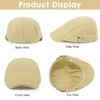 Geyanuo 3Pcs Newsboy Cap for Men Classic Adjustable Flat Cap