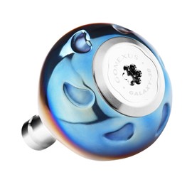 Gomexus T41 Reel Handle Knob, Titanium Daiwa Type S, Shimano Type A, Twin Power, Legalis Vanquish Handle, Replacement 1.6 inches (41 mm), Compatible with Spinning Reel and Bait Reel, Blue Fishing, Sea Fishing, Power Game