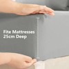 AR Ware King Fitted Sheet non Iron Wrinkle, 25cm Deep