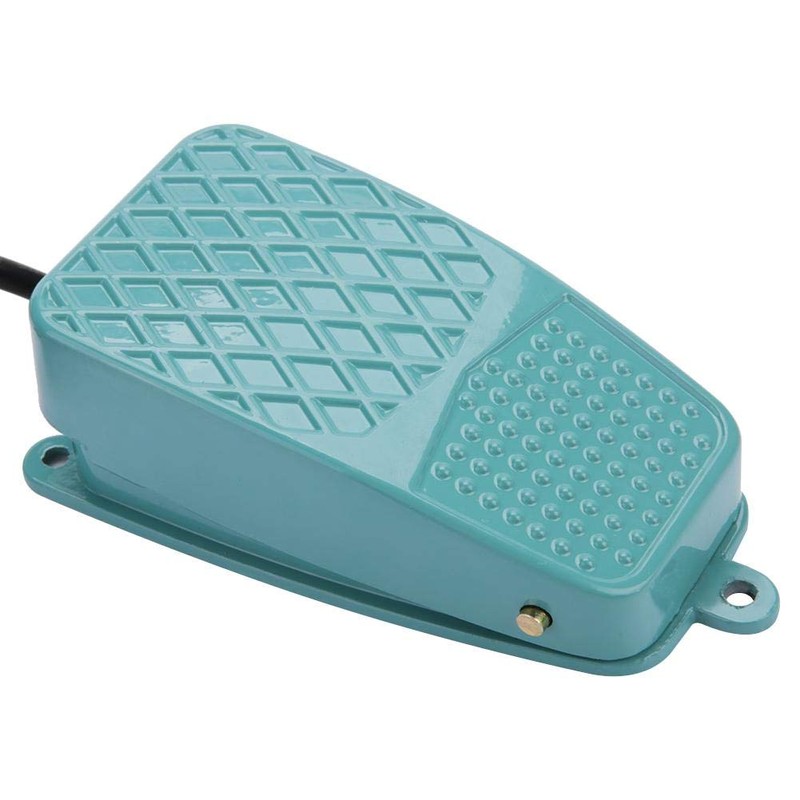 Akozon TFS-2 Foot Pedal Switch, Foot Operation, Anti-Slip, Aluminum, Two-Handed,