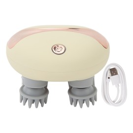 Electric Scalp Massagers 900MAH Light Orange Deep Massage Scalp Stress Relax Portable Head Massager for Boys Girls