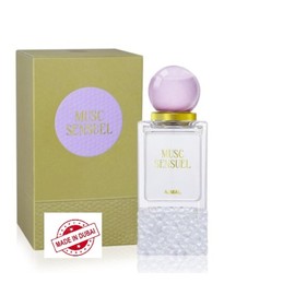 Musc Sensuel Perfume, Floral Powdery Fragrance with White Peach, Rose, White Musk, Made in Dubai