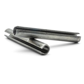 Hippo Hardware M2.5 (2.5mm X 8mm) Slotted Spring Tension Pins Roll Pin Sellock A2 Stainless Steel DIN1481 (Pack of 30)
