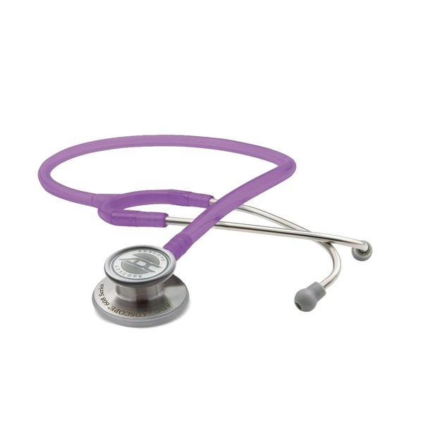 ADC Adscope 608 Premium Convertible Clinician Stethoscope with Tunable AFD Technology, For Adult and Pediatric Patients, Amethyst