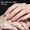 Platinum Silver Swirl Gel Nail Polish Art Liner 15ml