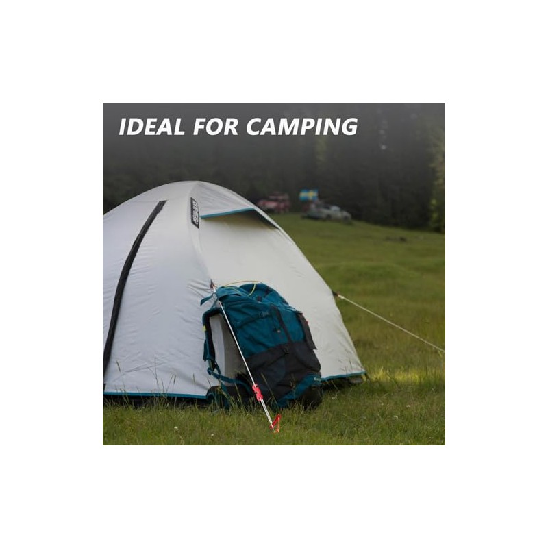 30 Pack Aluminum Alloy Guyline Tensioners for Outdoor Camping
