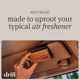 Drift Car Air Freshener - Wood Fragrance - Automotive Odor Eliminator - Long Lasting Scent - Scent Refill - Coconut & Pistachio Starter Kit
