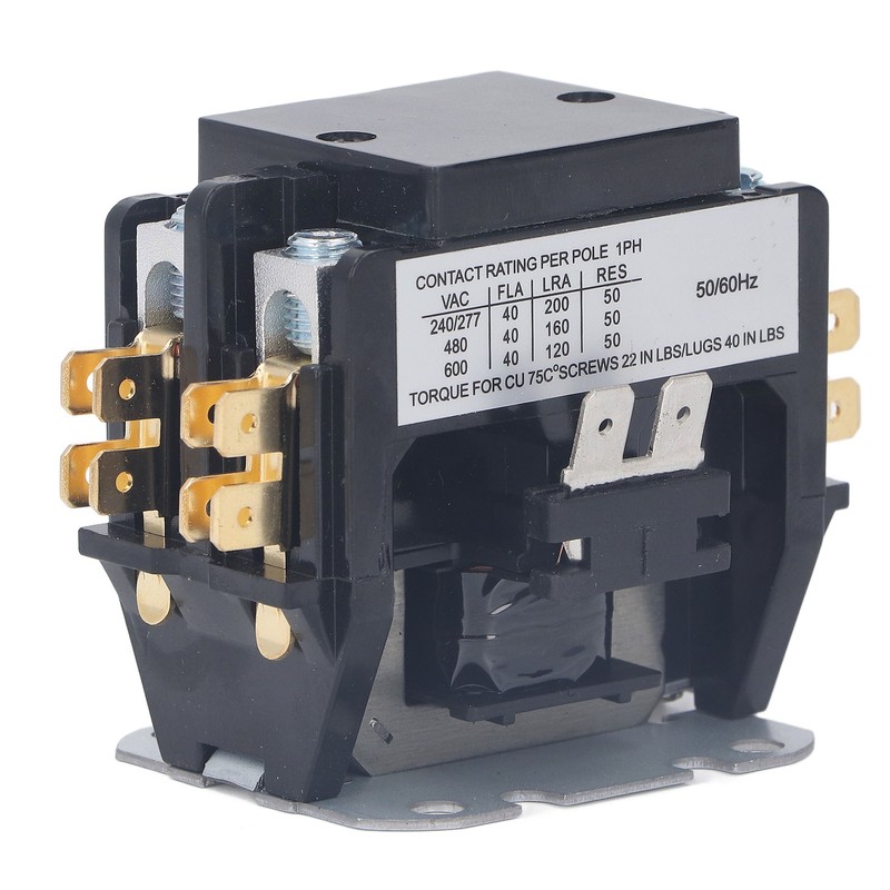 Air Conditioner Contactor 40 Amp 2 Pole Silver Alloy Contact