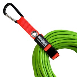 SECURE IT QUICK - Hook & Hang Strap Storage & Organizer - Hang Hoses, Cords, Tools, Drills, Ladders & More. Another Incredible Organizer! (2 PK - W/Hooks, HI-VIS Orange)