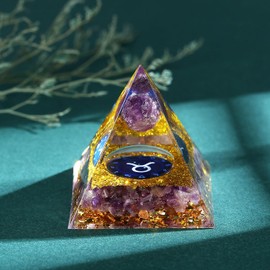 XIANNVXI Crystals Pyramid Taurus Gemstones Large Pyramids Esoteric Spiritual Energy Gifts 12 Constellation Taurus