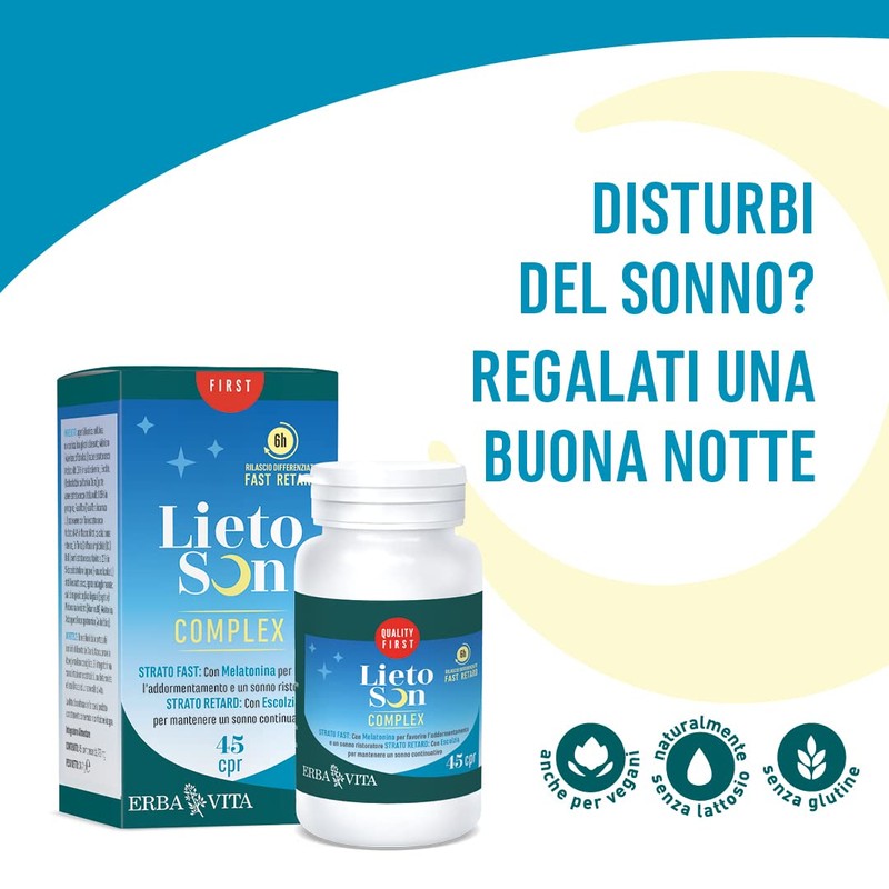 ERBA VITA Lietoson Complex Compresse a base di melatonina ed