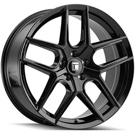 Trailer Wheels TR79 Gloss Black Wheel with Alloy Steel (17 x 8. inches /5 x 5 mm, 35 mm Offset)