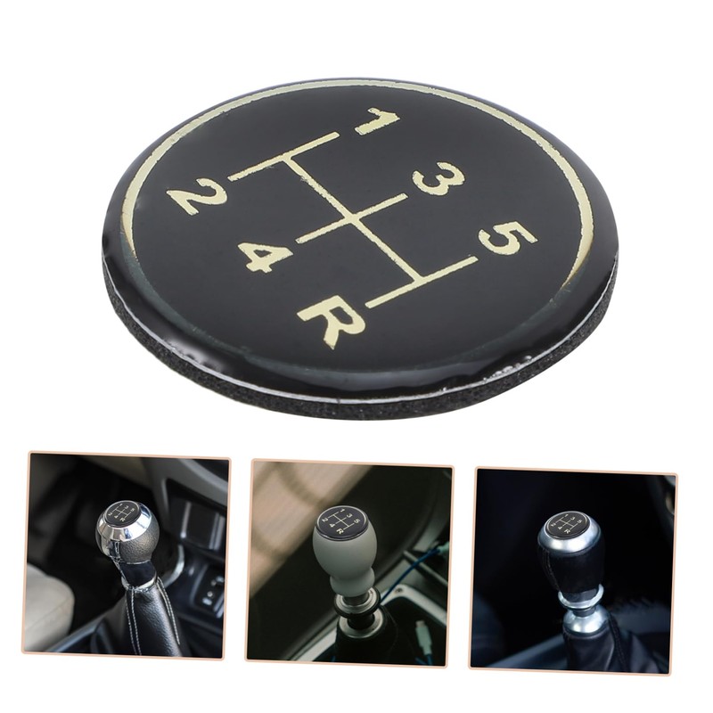 NOLITOY Car Gear Shift Sticker Durable Epoxy Manual Transmission Replacement