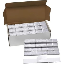 1 Box 1/2oz, 0.50oz, Gray, Adhesive Stick on Wheel Weights 144 PCS - USA Made White Tape