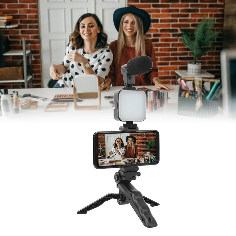 LED Video Light On Camera Accessories Kit Bundle Includes LED