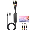 ECDREAM USB C to RCA Cable Adapter, 6Ft Type-C to