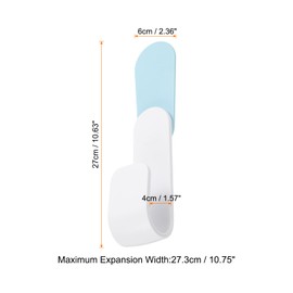 uxcell 1Pcs Adjustable Wall Mount Pot Lid Holder Cabinet Door Pot Hangers for Kitchen Wall Mount Easy to Install Lid Organizer for Kitchen Fits White