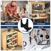 Pack of 4 Wall Mount Angle Grinder Holder with Screws,