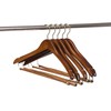 10 Quality Hangers Curved Wooden Hangers Beautiful Sturdy Suit Coat