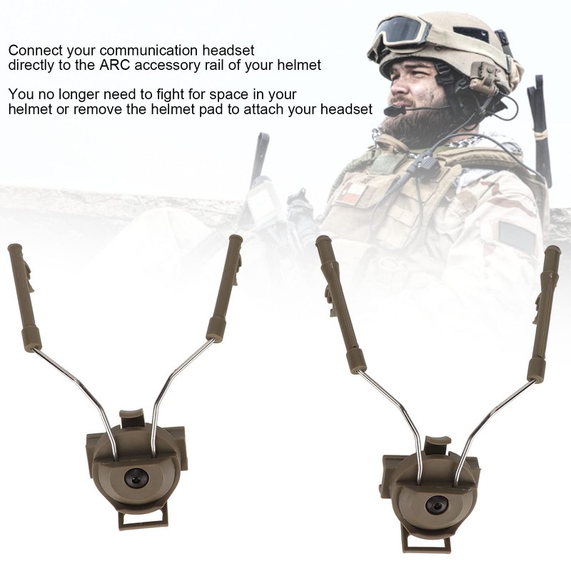1 Pair Tactical Helmet Holder, Bracket Left Right Side Headset