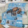 Football Blanket for Men Women Youth, City Flannel Throw Blanket