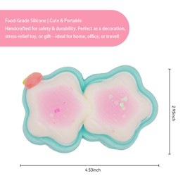 Taba Squishy Toy for Adults & Kids - Super Soft Slow Rebound Stress Ball, Sensory Therapy Fidget Toy for Anxiety Relief, Office Travel Desk Toy