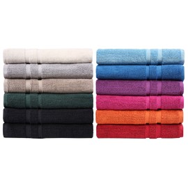 GREEN MARK Textilien Set of 2 Bath Mat Premium Quality 100% Cotton 50 x 80 cm Shower Mat Double Pack Light Blue