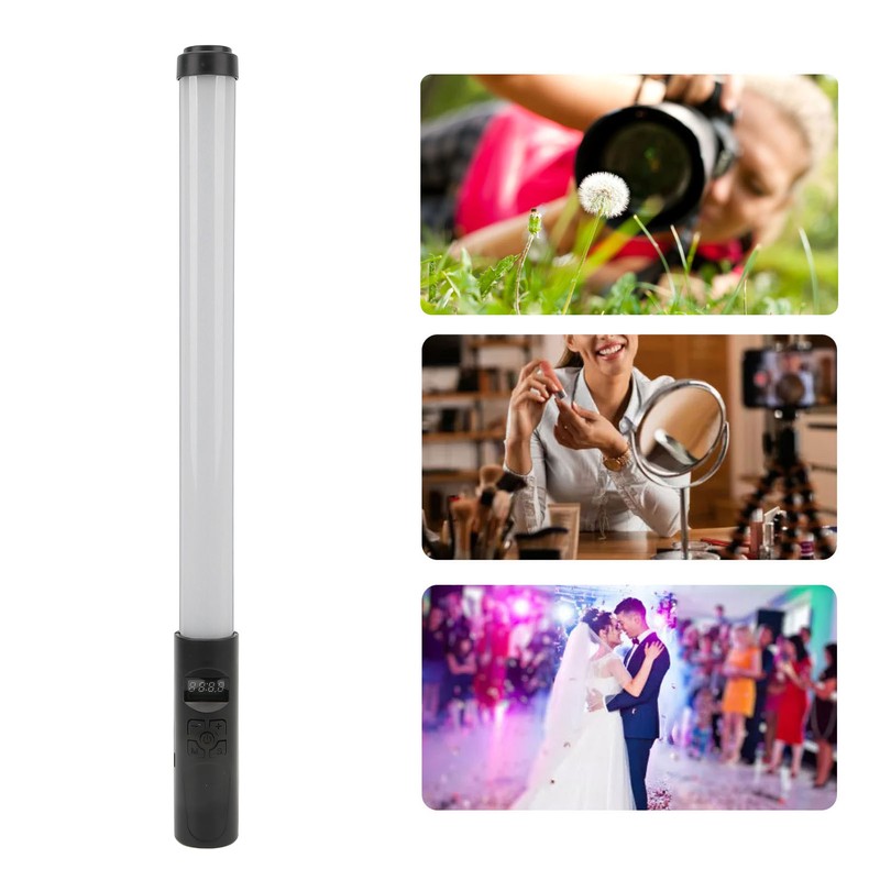 Portable RGB Handheld LED Video Light Wand Stick Outdoor Photography